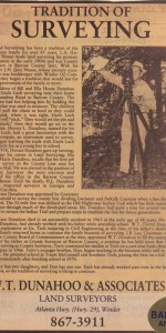 1987 Article in the Winder News